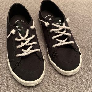 SPERRY Top-Sider with Memory Foam Black Boat Shoes